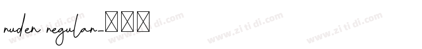 ruden regular字体转换